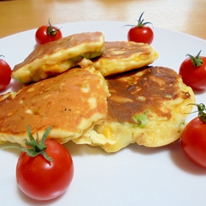 塩味☆お野菜のパンケーキ♪